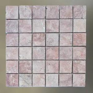 Travertin Rouge - Mosaïque
