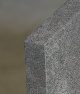 Sinaï Gris Velours - Margelle bord droit