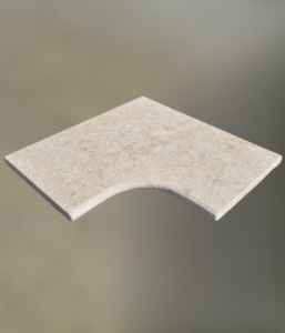 Sinaï Antique Velours Beige - Angle rentrant