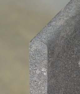 Sinaï Gris Velours - Margelle bord arrondi
